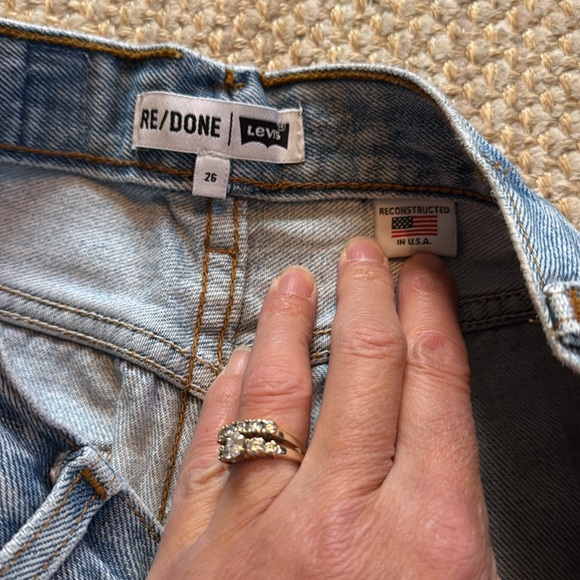 RE/DONE Levi’s reconstructed jeans size 26 - Picture 6 of 13